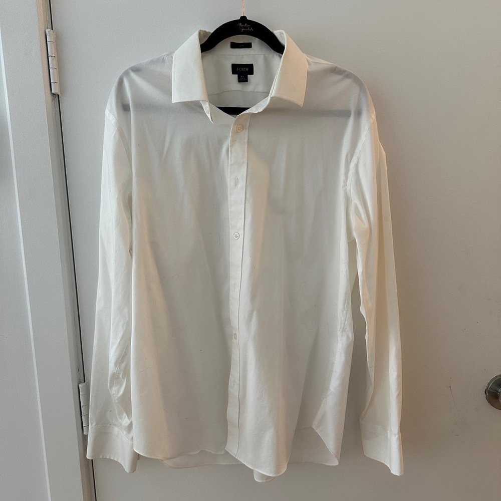 J. Crew white dress shirt, XL
